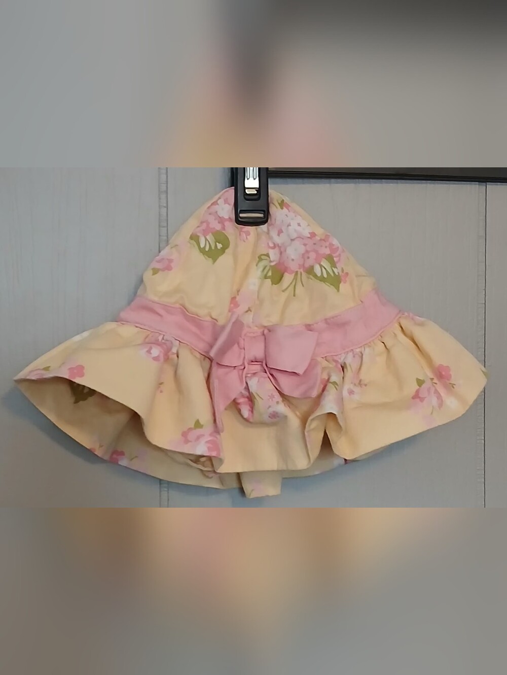 Gymboree Girls 3-6 Months Pink Yellow Floral Hat